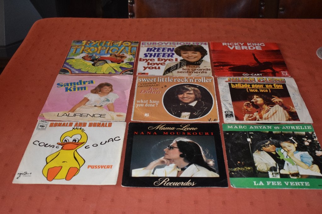 45t's interesse in muziek uit de jaren 60/70/80, CD & DVD, Vinyles | Rock, Pop rock, Enlèvement ou Envoi, 7 inch, Comme neuf