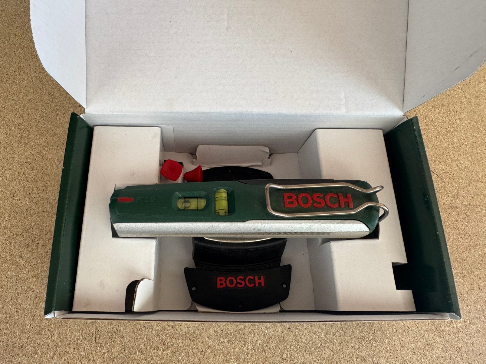 Bosch waterpas, laser, Doe-het-zelf en Bouw, Ophalen of Verzenden, Zo goed als nieuw