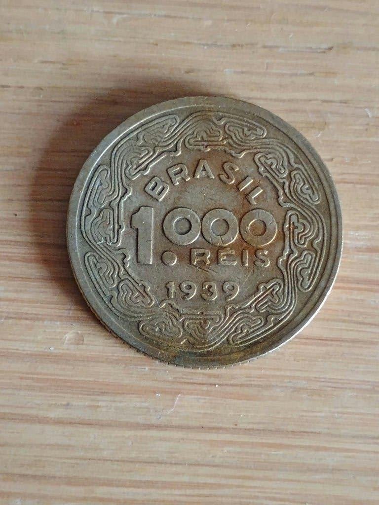 BRAZILIË 1 000 Reis 1939 - Barreto - Lot 061, Postzegels en Munten, Ophalen of Verzenden, Zuid-Amerika, Losse munt