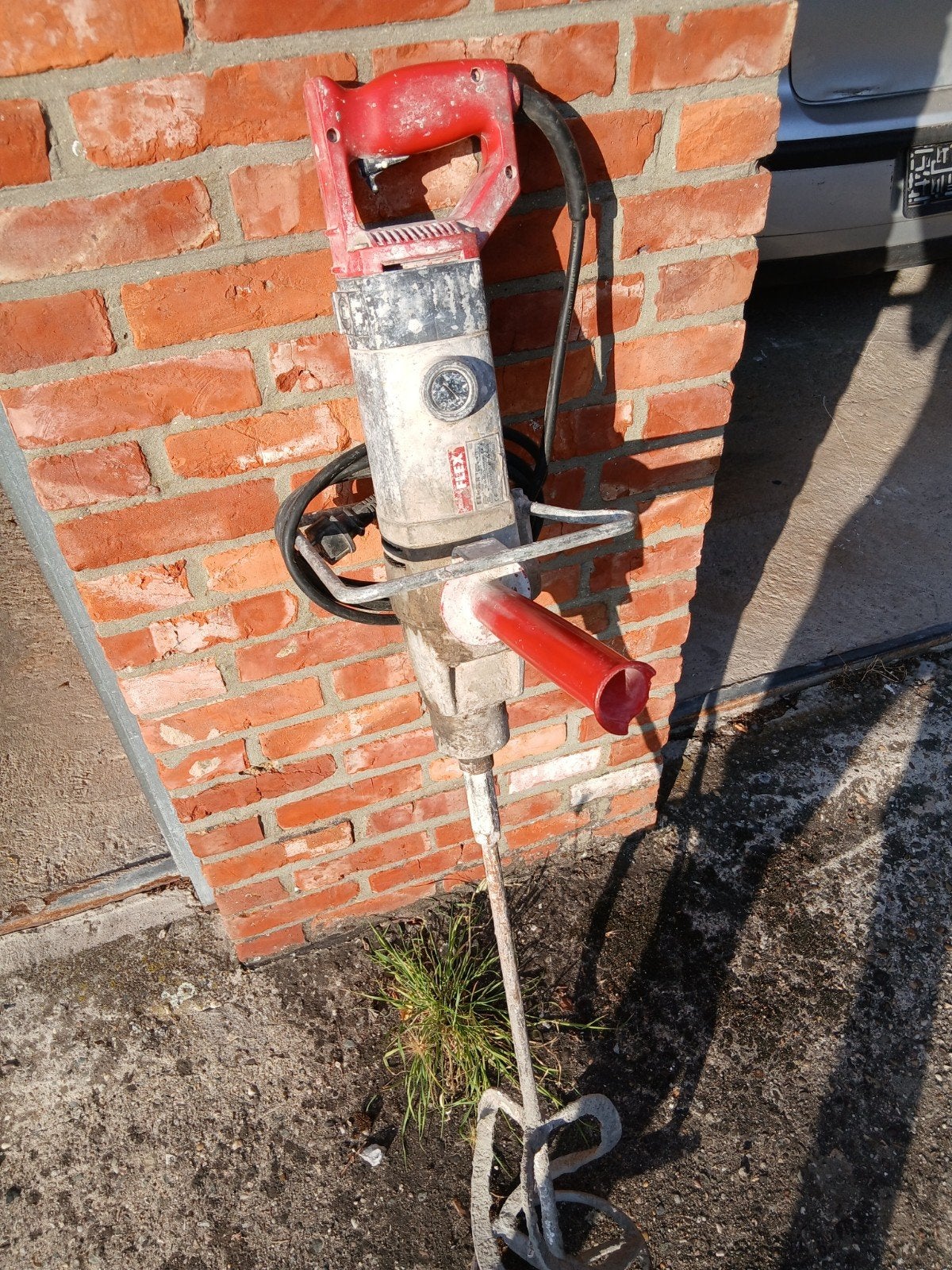 Pleistermixer merk flex, Enlèvement