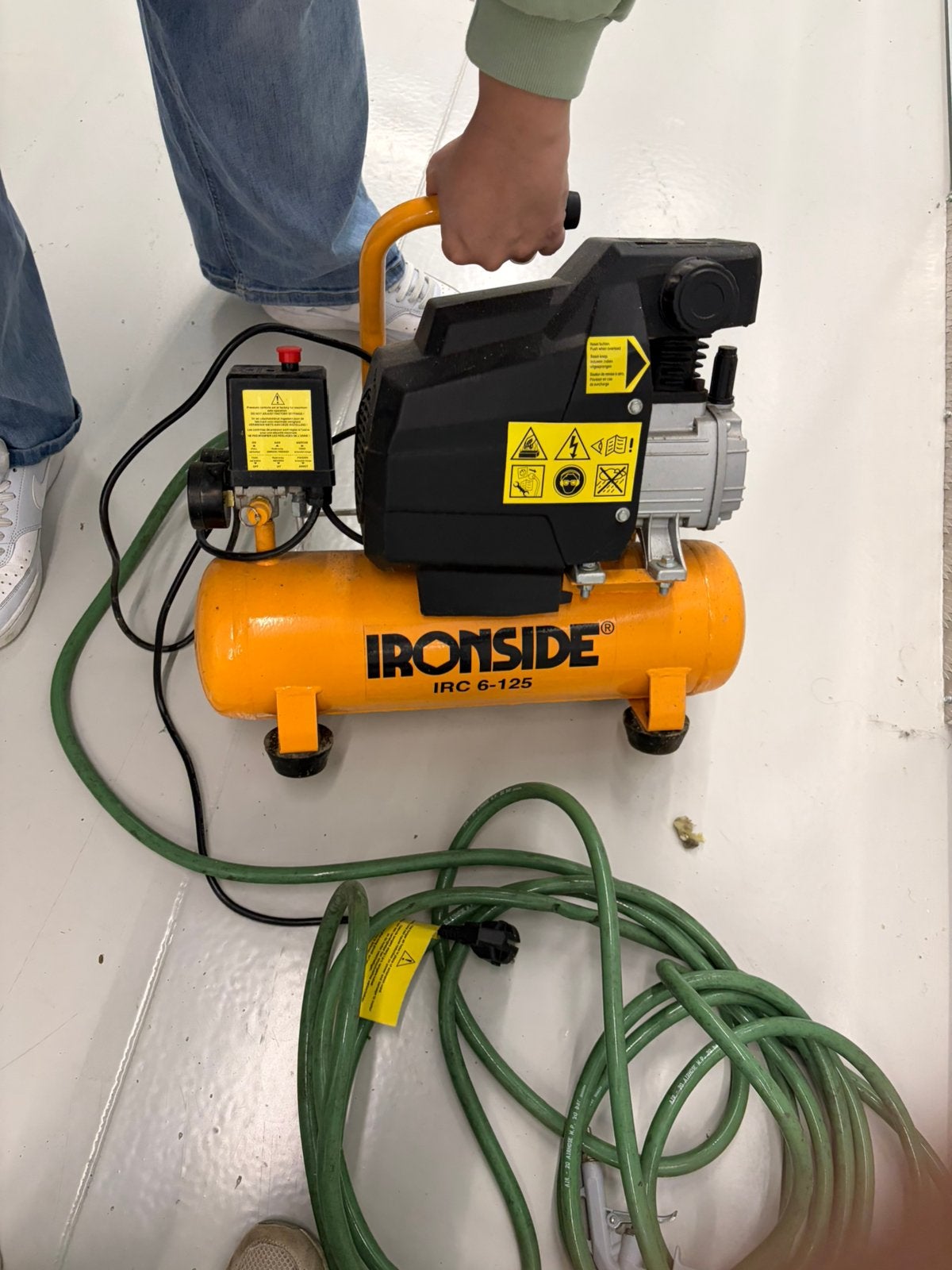 Ironside compressor 8 bar, Bricolage & Construction, Enlèvement, Comme neuf