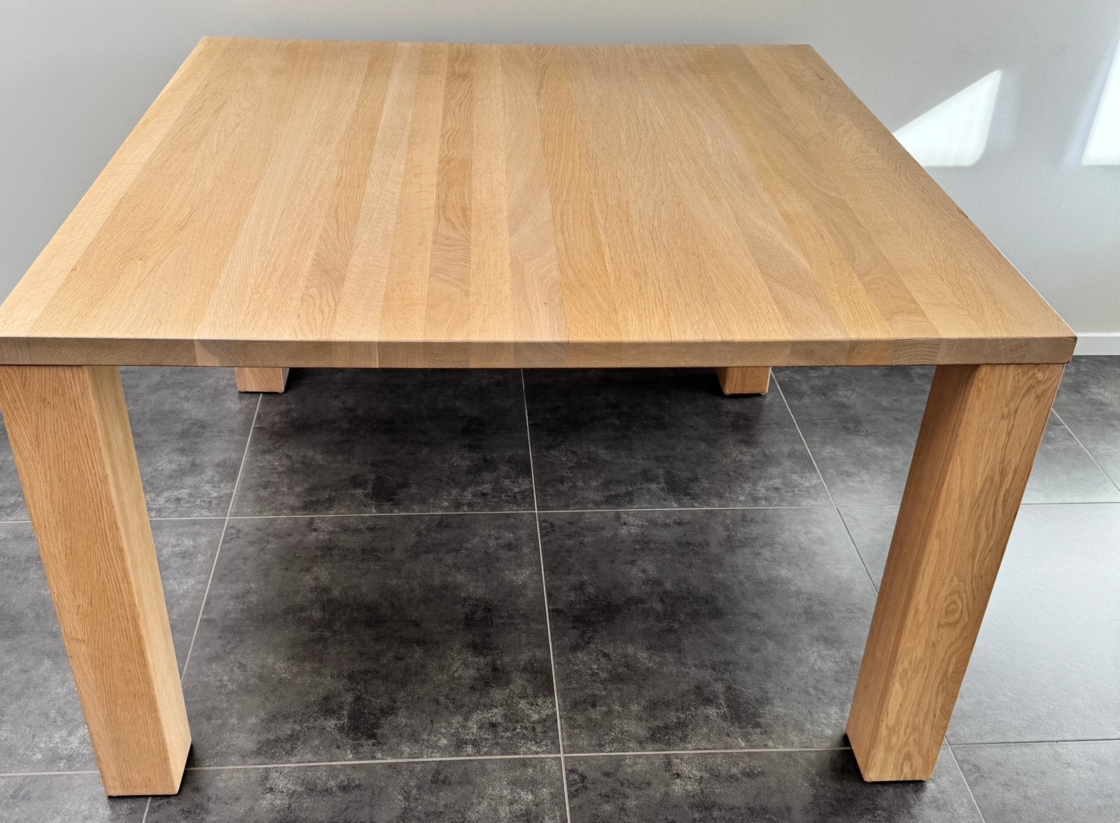 Vierkante tafel, Huis en Inrichting, Ophalen, Gebruikt, Vierkant, 100 tot 150 cm