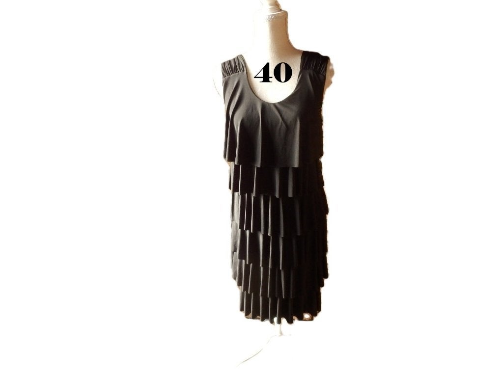 (20)- robe femme t.40 noir - l'onkel -, Taille 38/40 (M), Enlèvement ou Envoi, Comme neuf, Longueur genou