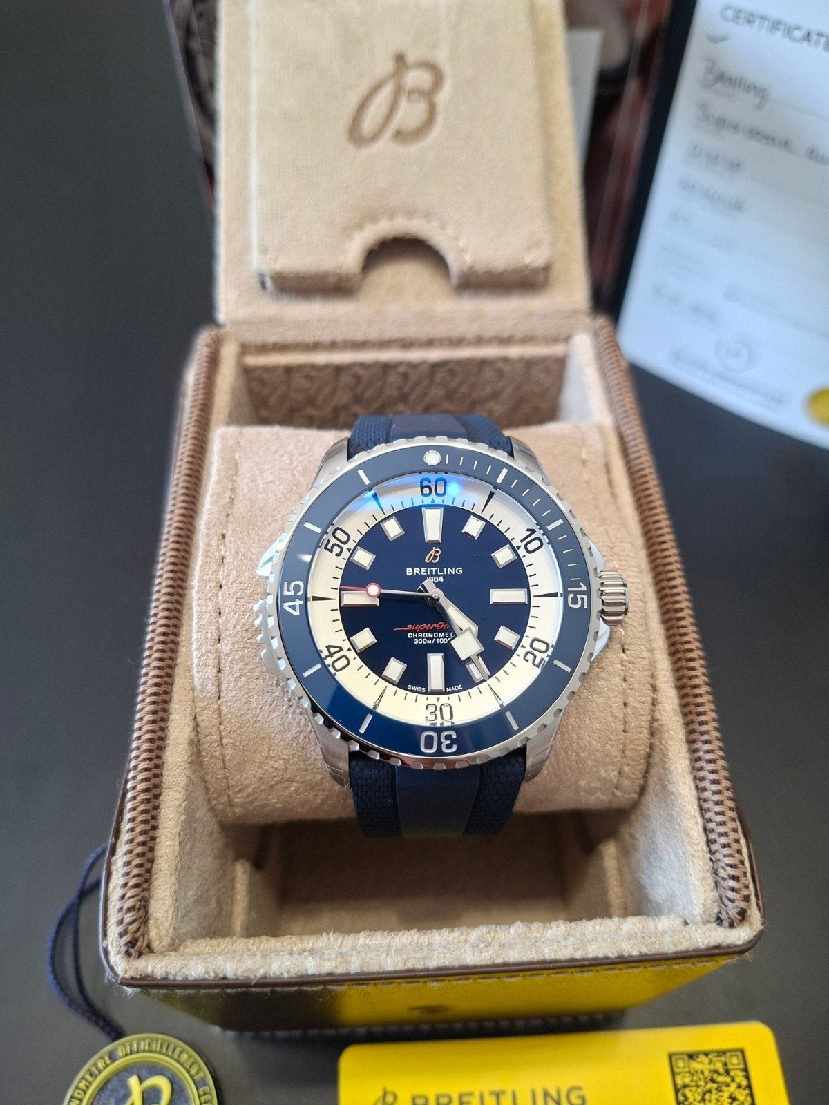 Breitling Superocean Automatic 46 – Neuve – Full set, Enlèvement ou Envoi, Acier, Acier, Breitling