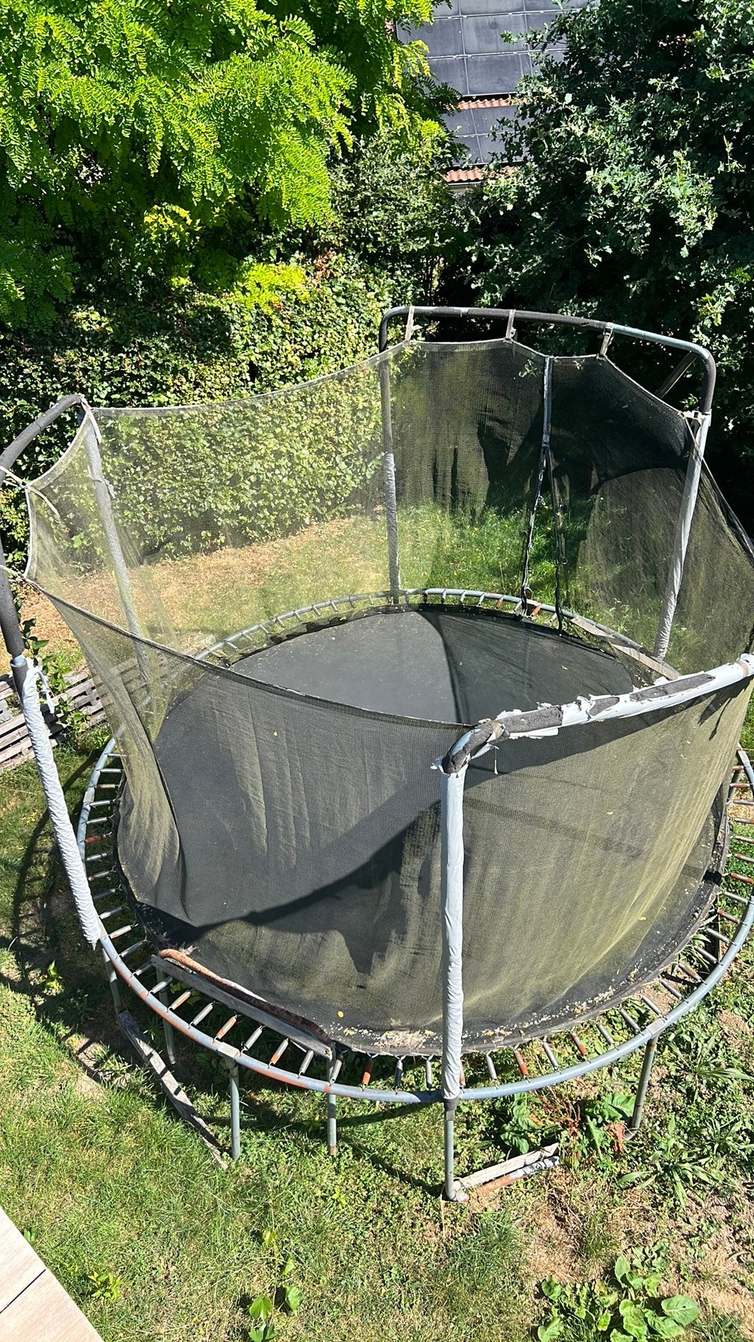 trampoline, Ophalen