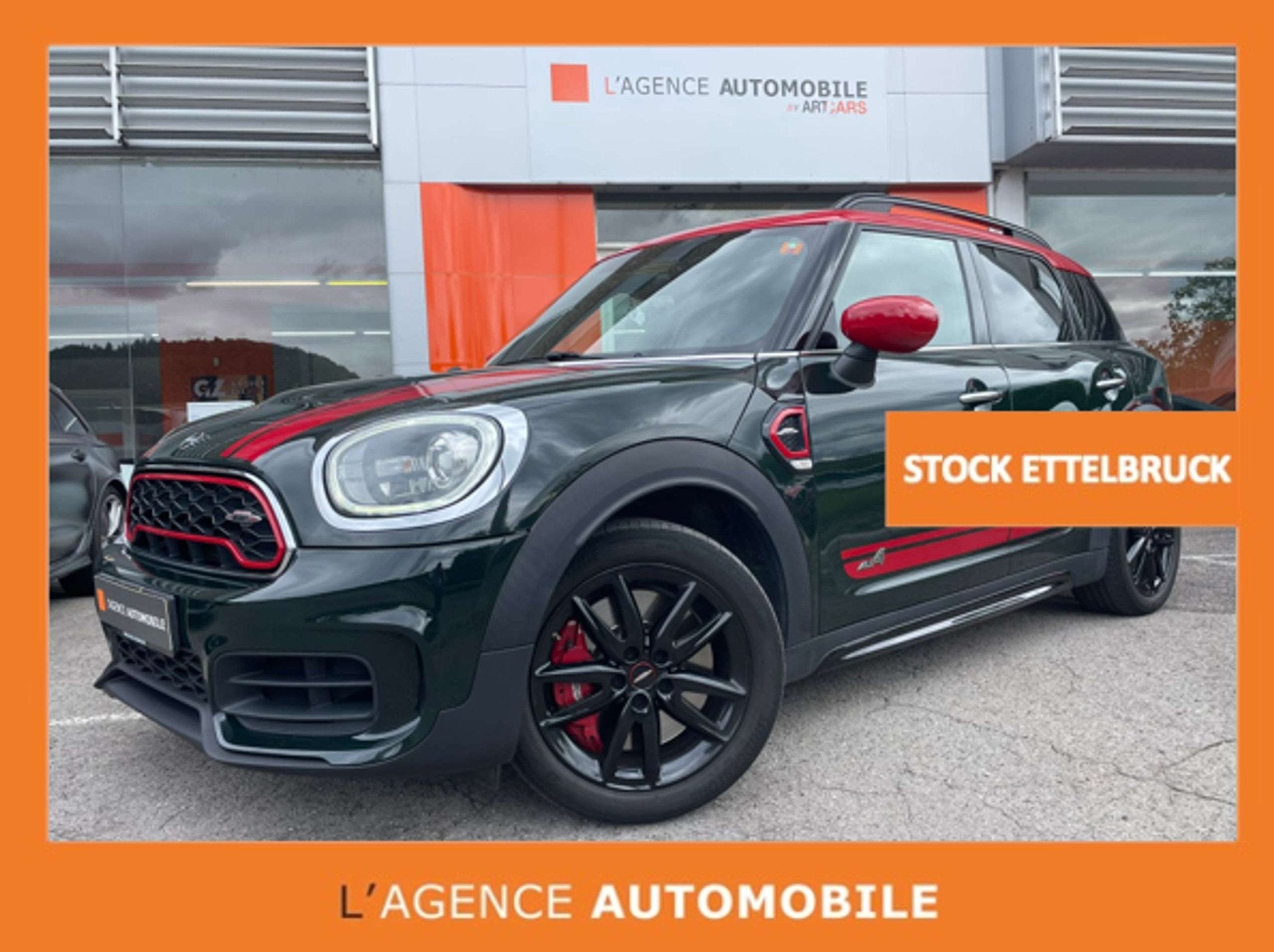 MINI JCW Countryman All4 306 Ch - 4x4 (bj 2019, automaat), Automaat, 1998 cc, Benzine, Groen