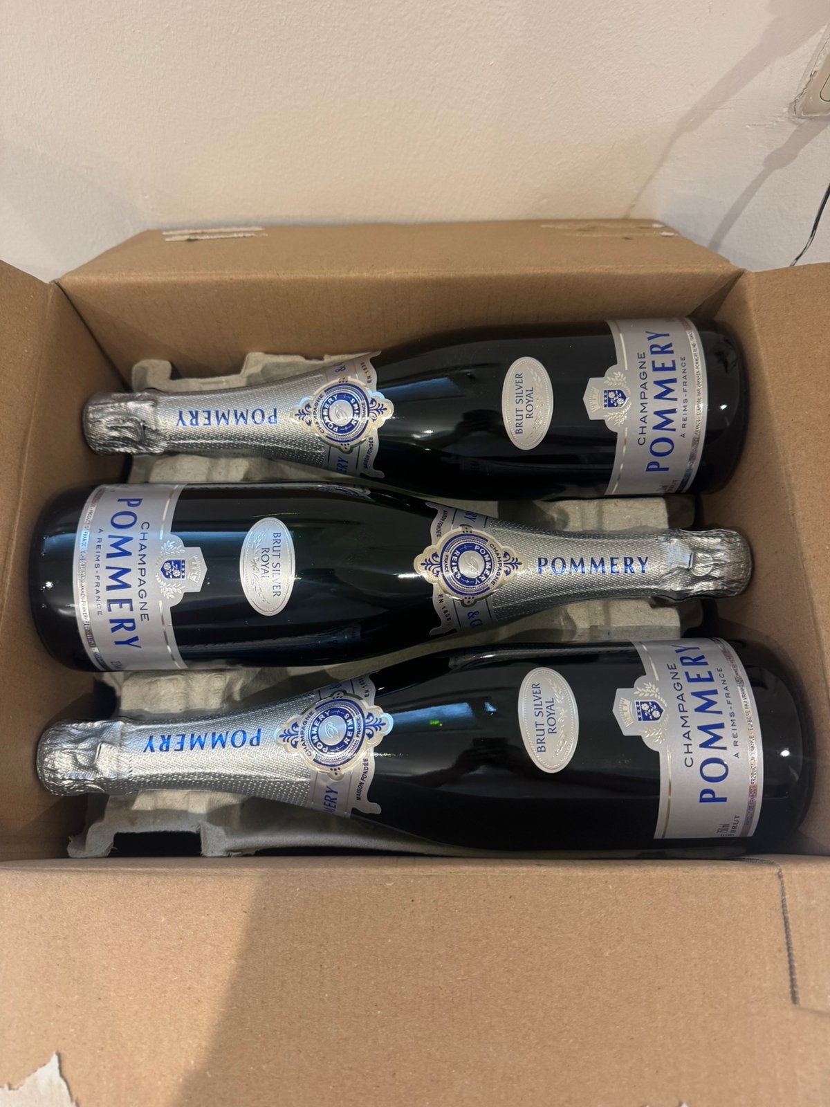Pommery silver brut 75cl champagne, Ophalen, Zo goed als nieuw, Champagne