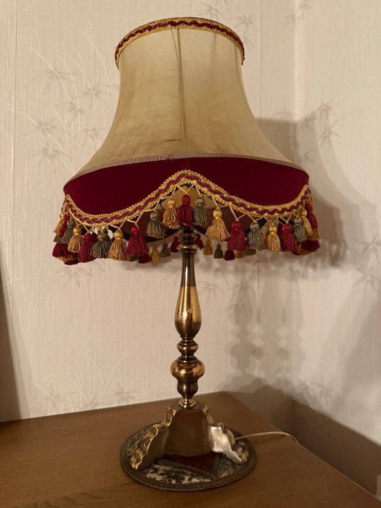 lamp met lampenkap, Ophalen of Verzenden, Gebruikt, Tafellamp