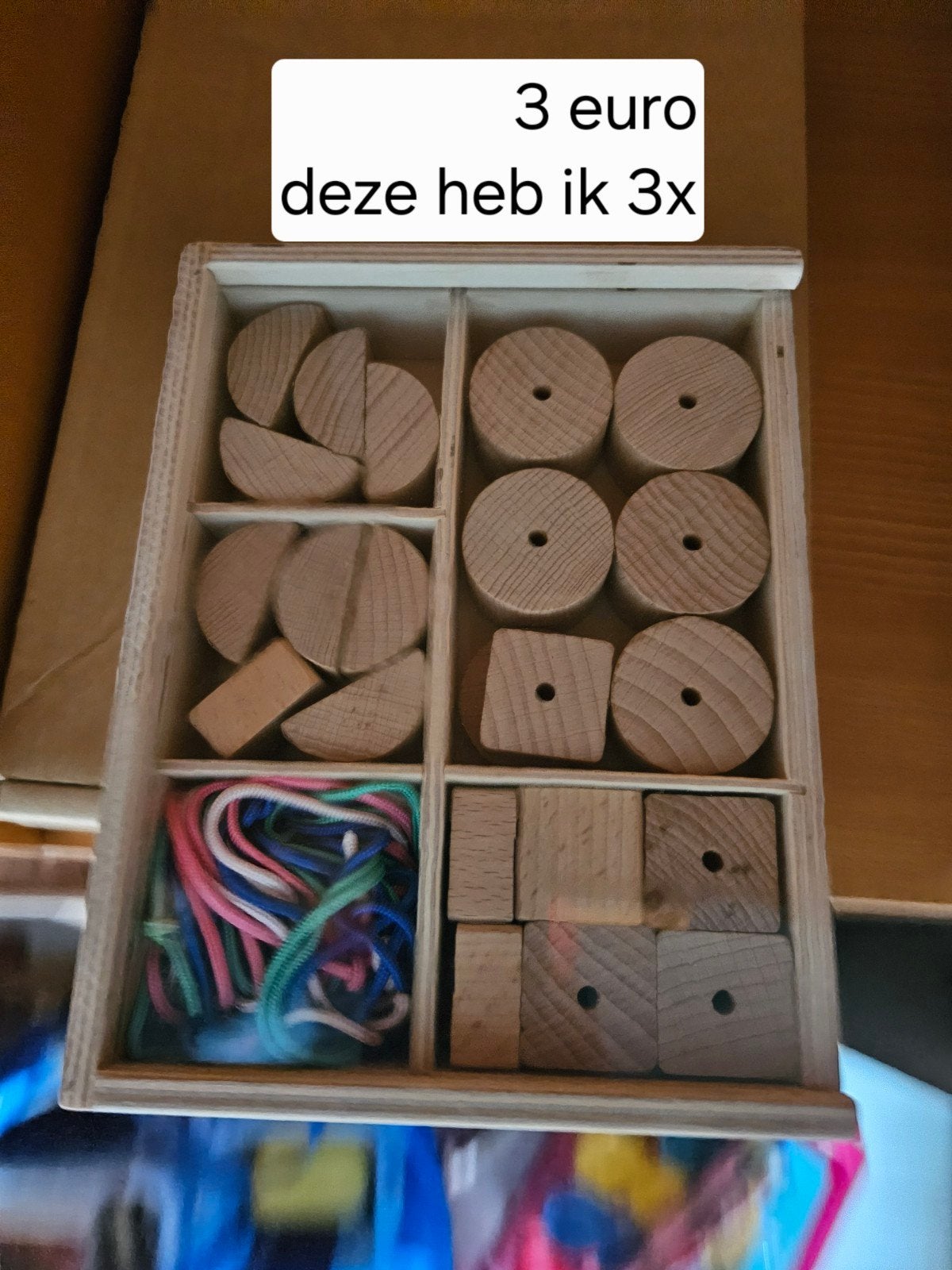 ketting maken hout grote parels, Hobby en Vrije tijd, Ophalen, Hout