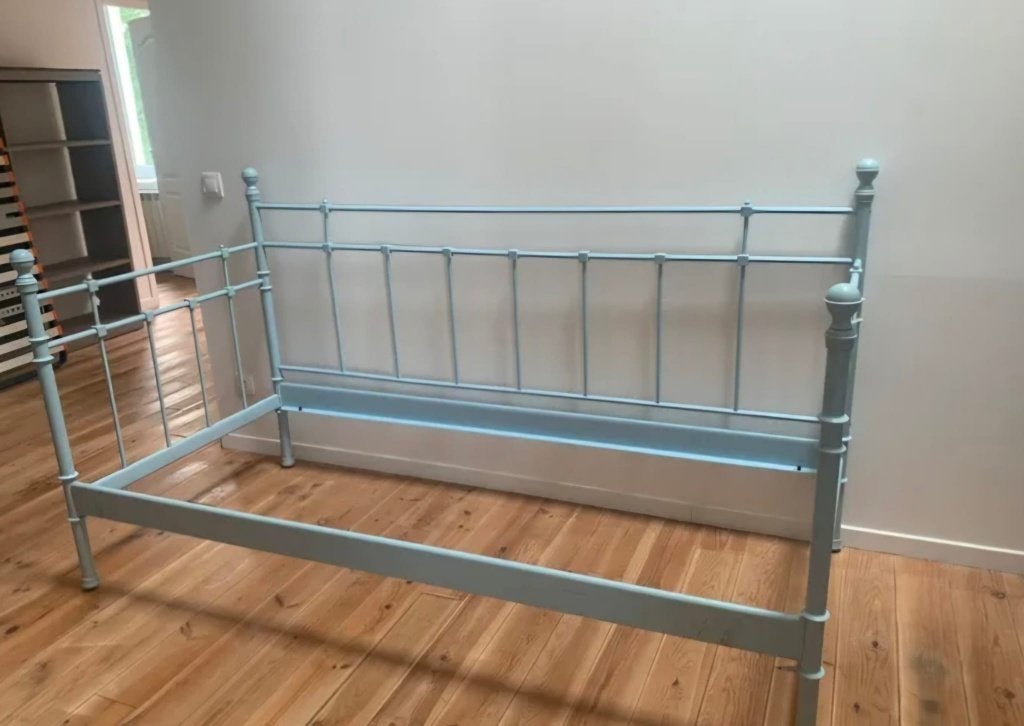 1 persoonsbed, 90 cm, Enlèvement, Bleu, Une personne