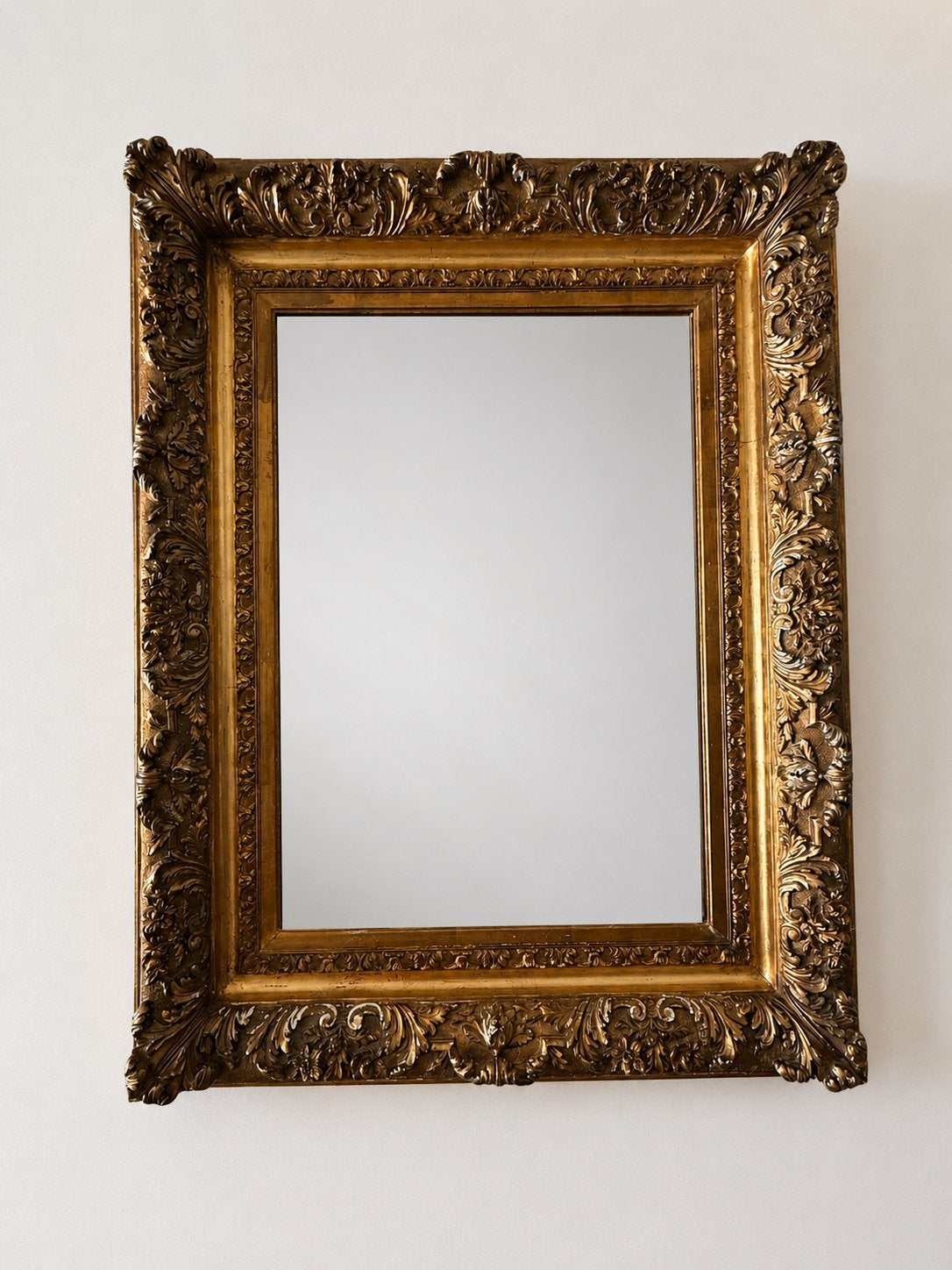 Grand miroir, Enlèvement, Comme neuf, Doré