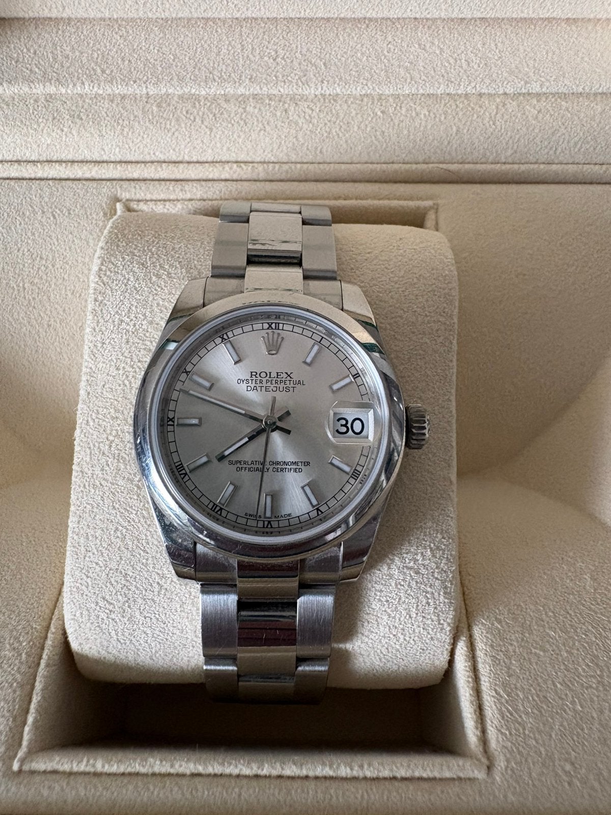 Rolex datejust 31 mm, Ophalen, Zo goed als nieuw, Rolex