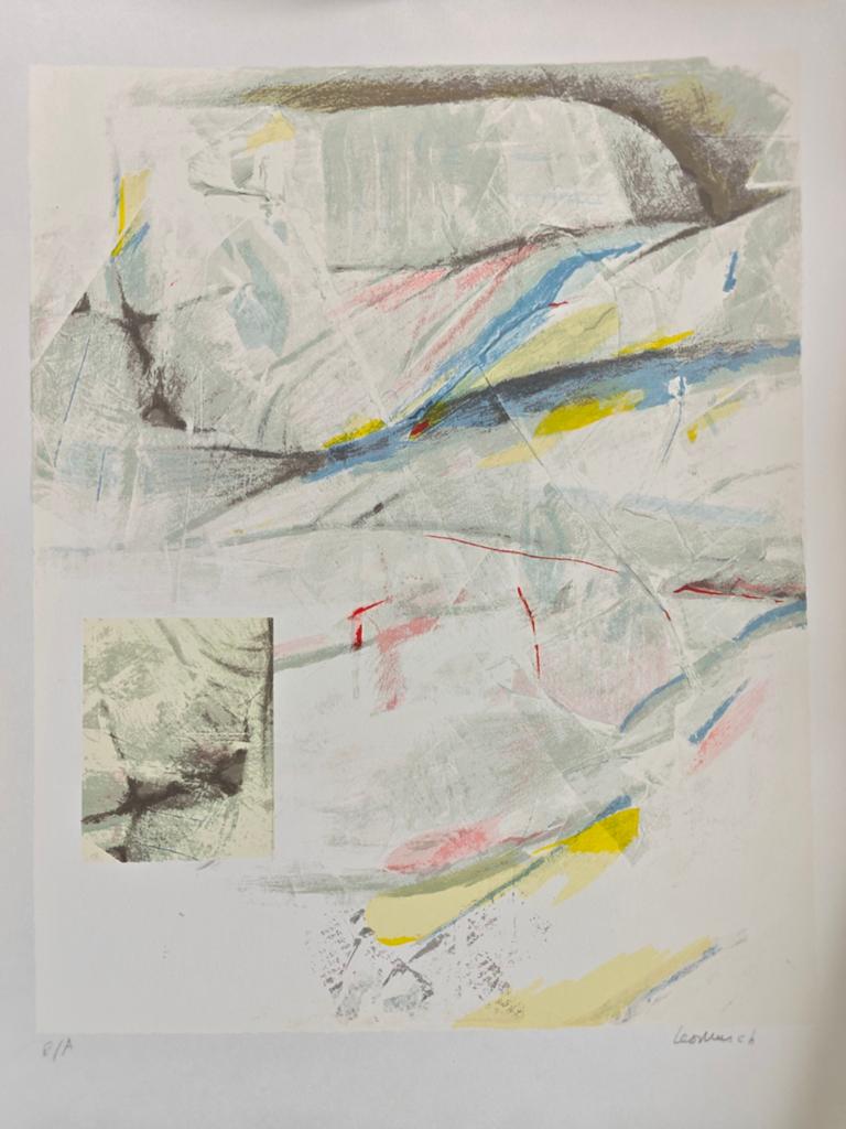 Zeefdruk van de kunstenaar Leo Musch, Antiek en Kunst, Kunst | Litho's en Zeefdrukken, Ophalen of Verzenden