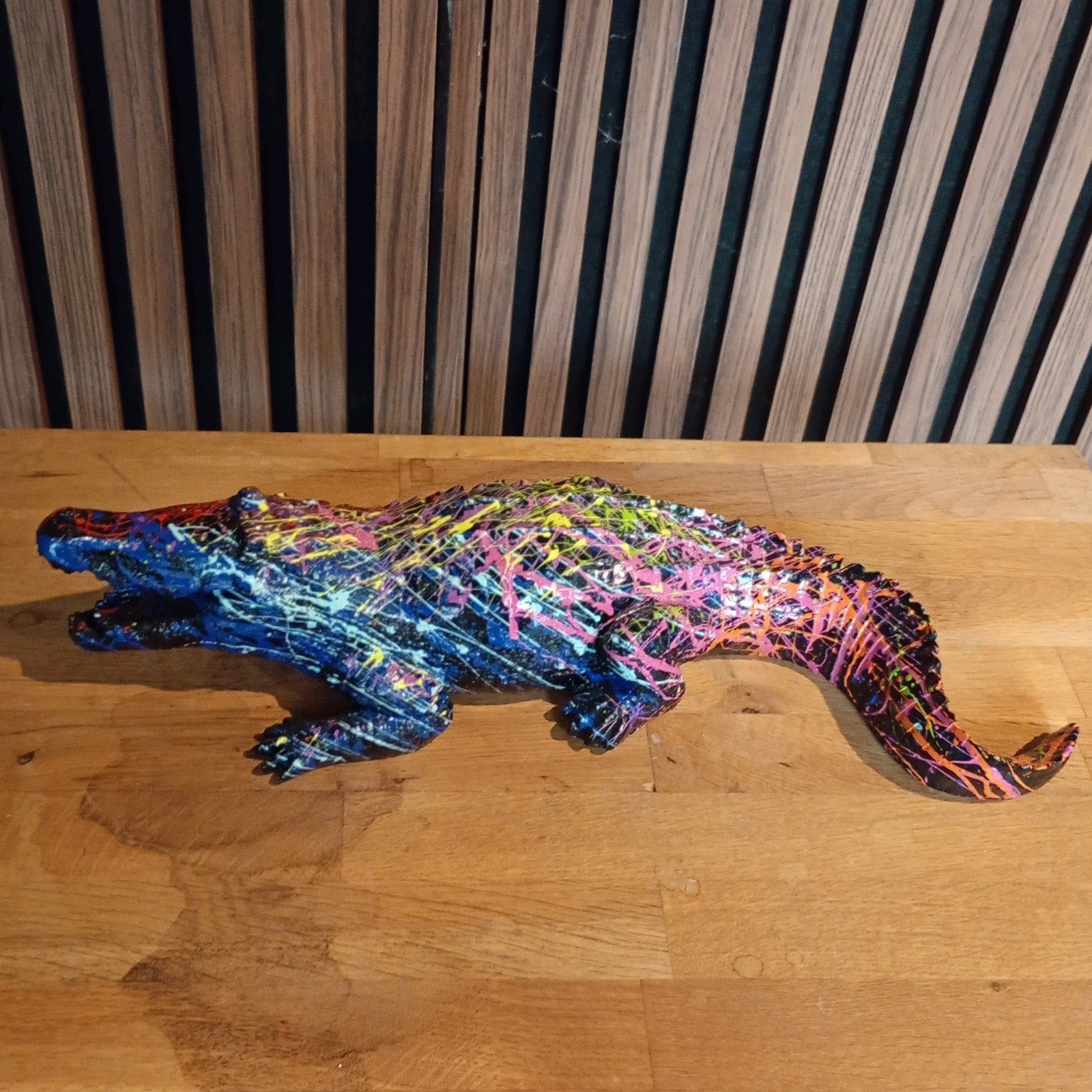 Krokodil tuinbeeld nu 40€, Tuin en Terras, Tuinbeelden, Ophalen
