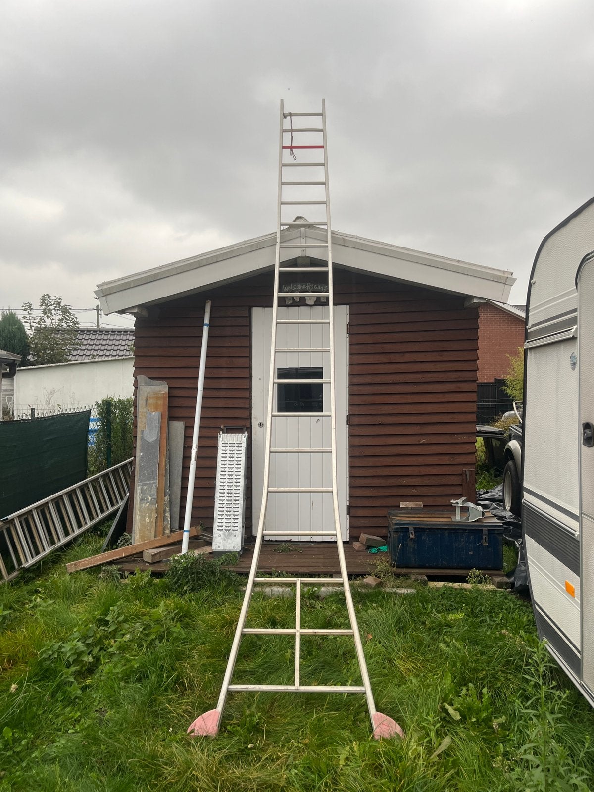 Echelle hauteur totale 5m20, Bricolage & Construction, Enlèvement, Utilisé, Échelle, 4 mètres ou plus