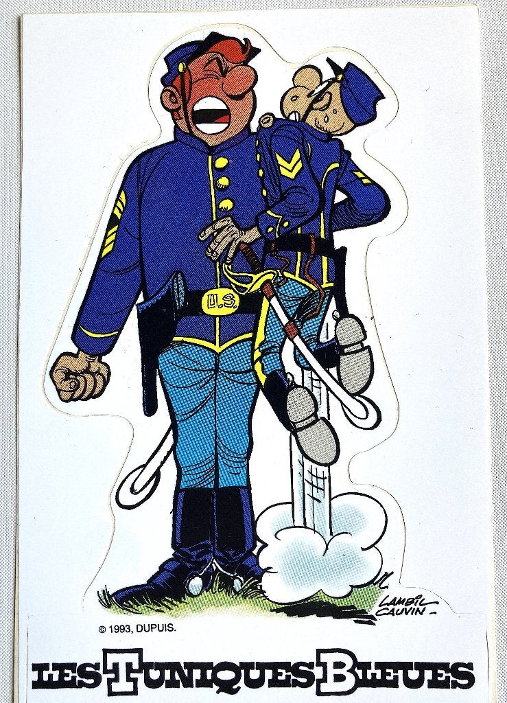 les tuniques bleues Lambil Cauvin 1993 Autocollant, Une BD, Comme neuf, Lambil & Cauvin, Envoi