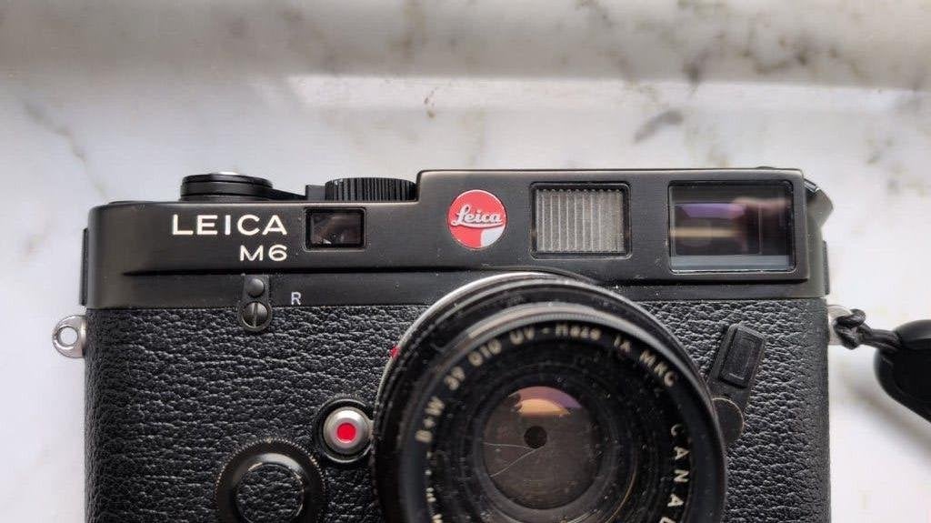 leica M6 zwart chrome 10404, Ophalen, Gebruikt, Compact, Leica