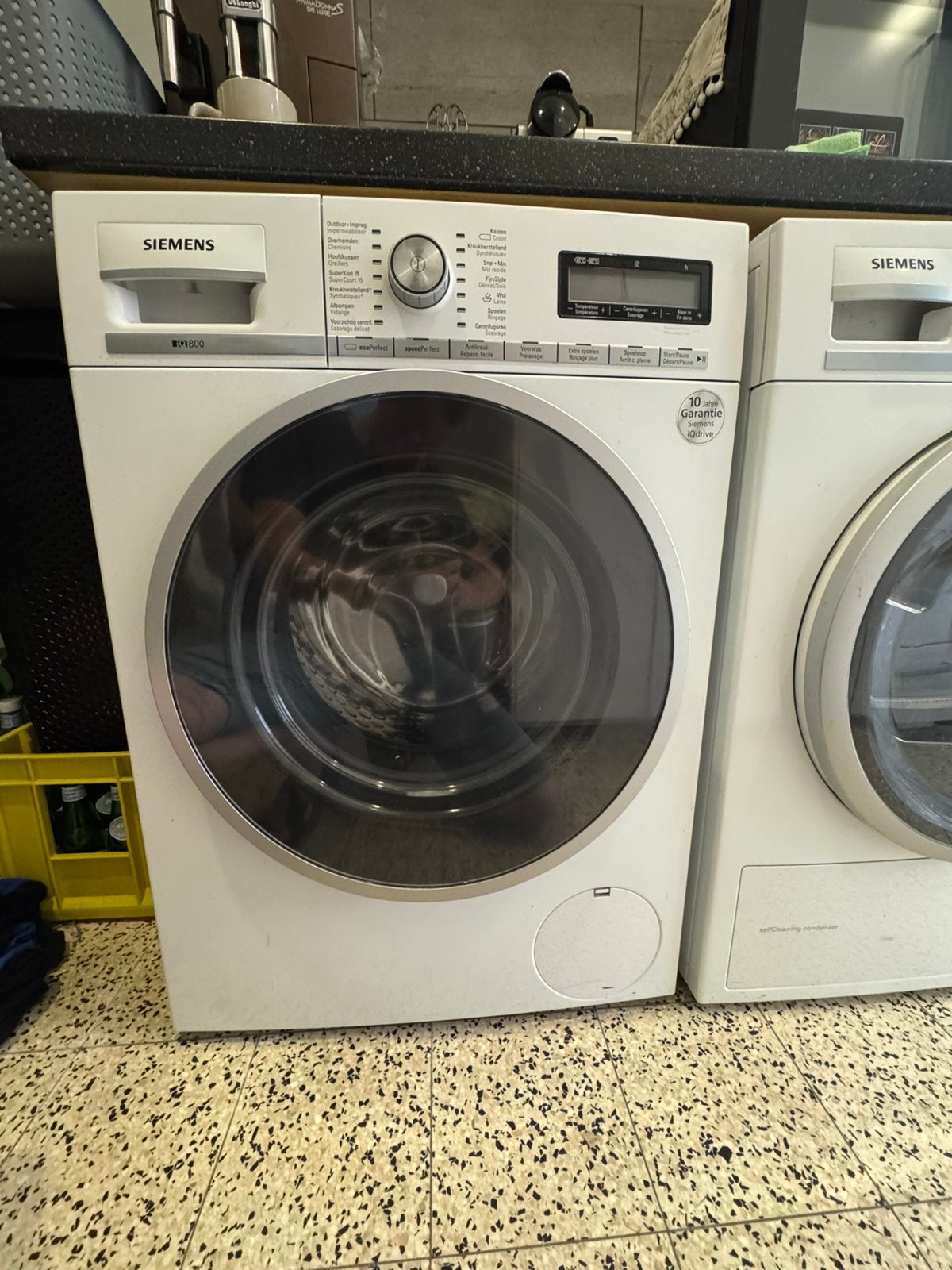 Wasmachine Siemens iQ800, Elektronische apparatuur, Ophalen, 8 tot 10 kg, Zo goed als nieuw, Energieklasse A of zuiniger