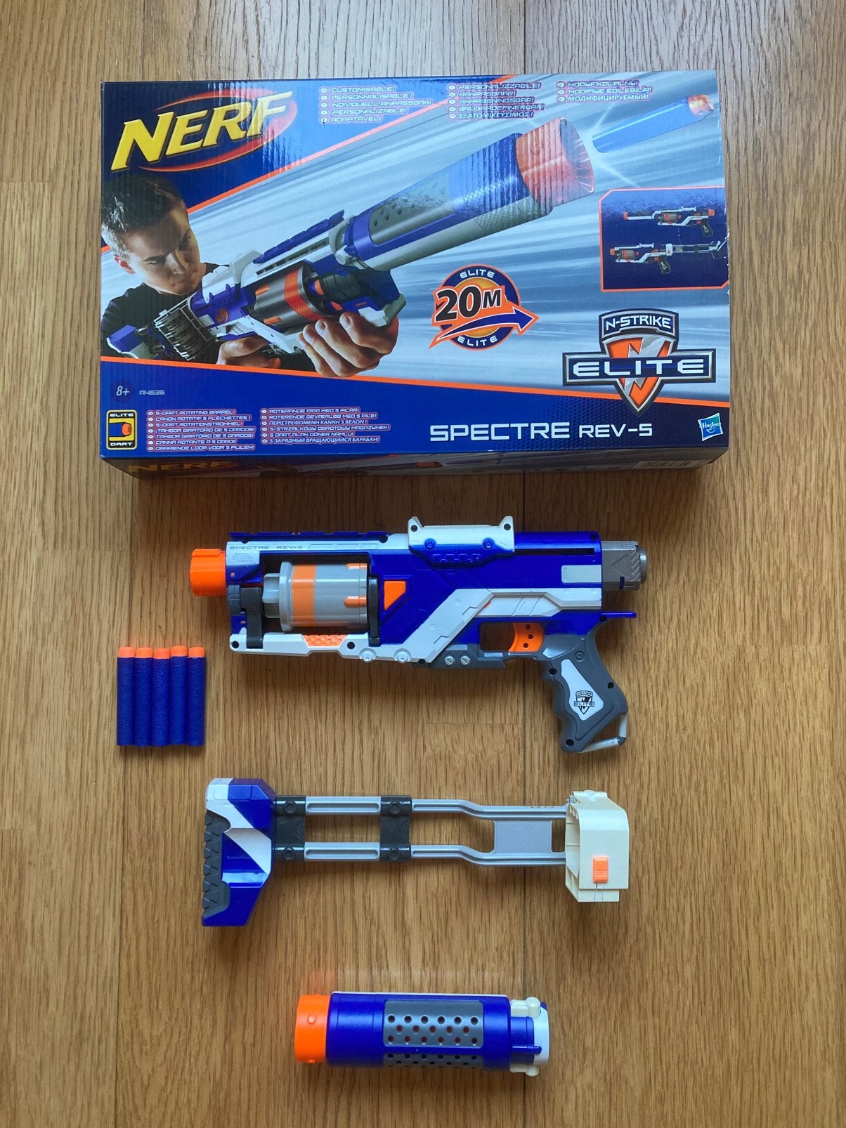 Nerf spectre rev-5, Kinderen en Baby's, Ophalen of Verzenden, Zo goed als nieuw