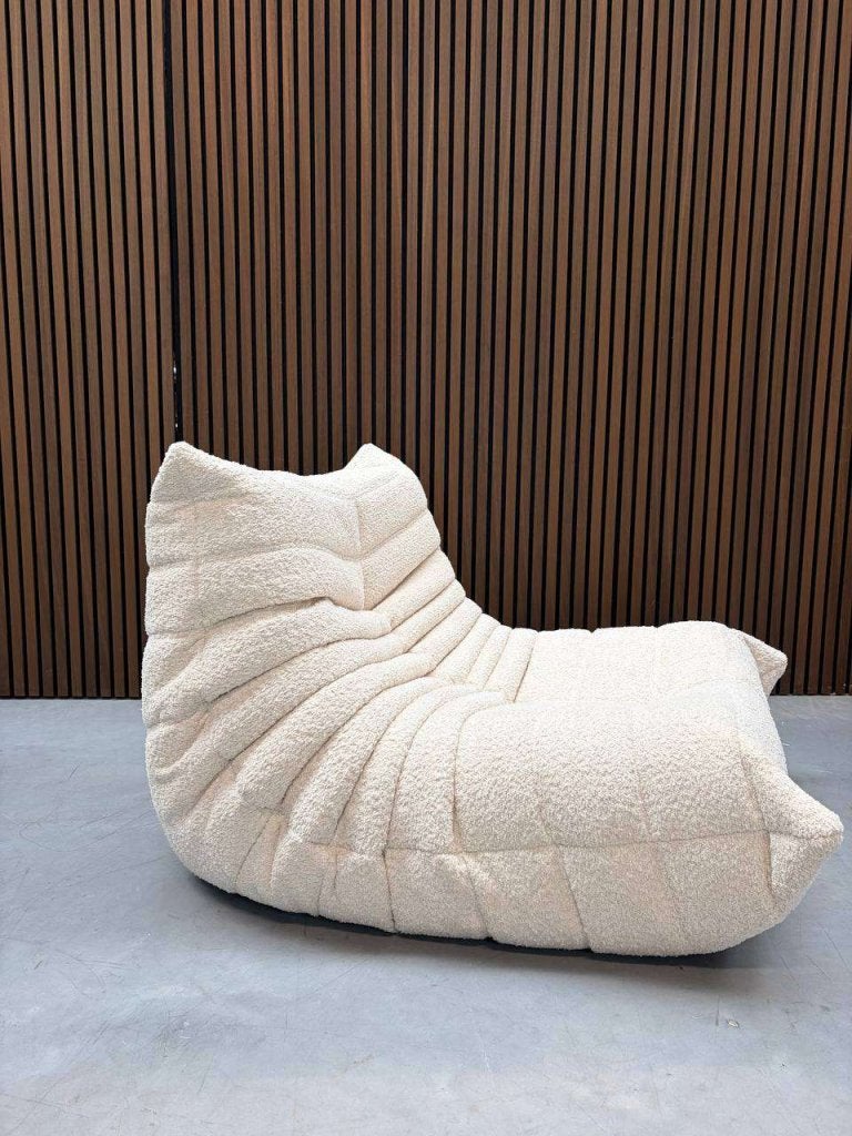 Ligne Roset Togo Fireside Chair eenzits | Beige Bouclé, Ophalen of Verzenden