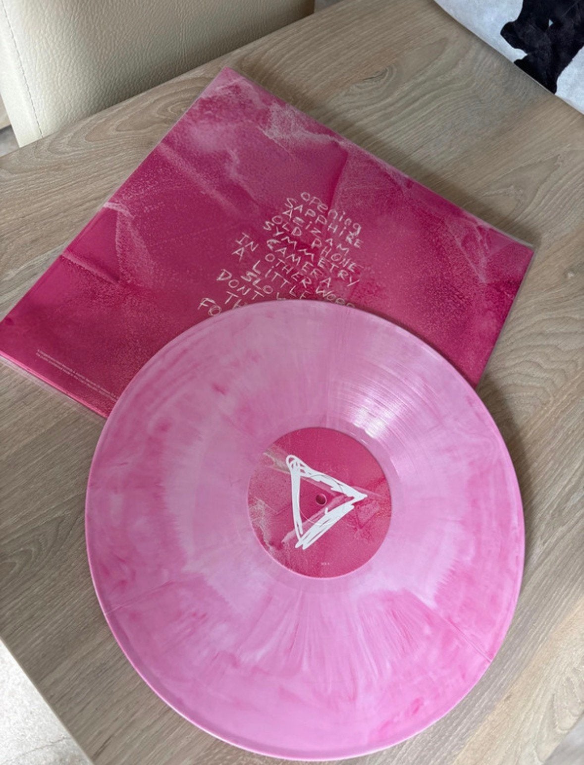 Lp Ed sheeran ‘play’ - INDIES EXCLUSIVE pink&white marbled, LP, Colored vinyl, Zo goed als nieuw, 12 inch