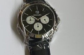 Rodania Chronograph diable rouge, Handtassen en Accessoires, Horloges | Heren, Nieuw, Polshorloge, Overige merken, Leer, Ophalen
