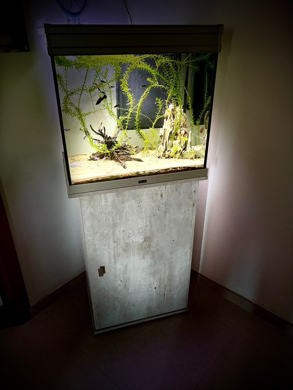 Aquarium + Meuble, Enlèvement, Pompe, Comme neuf, Aquatlantis