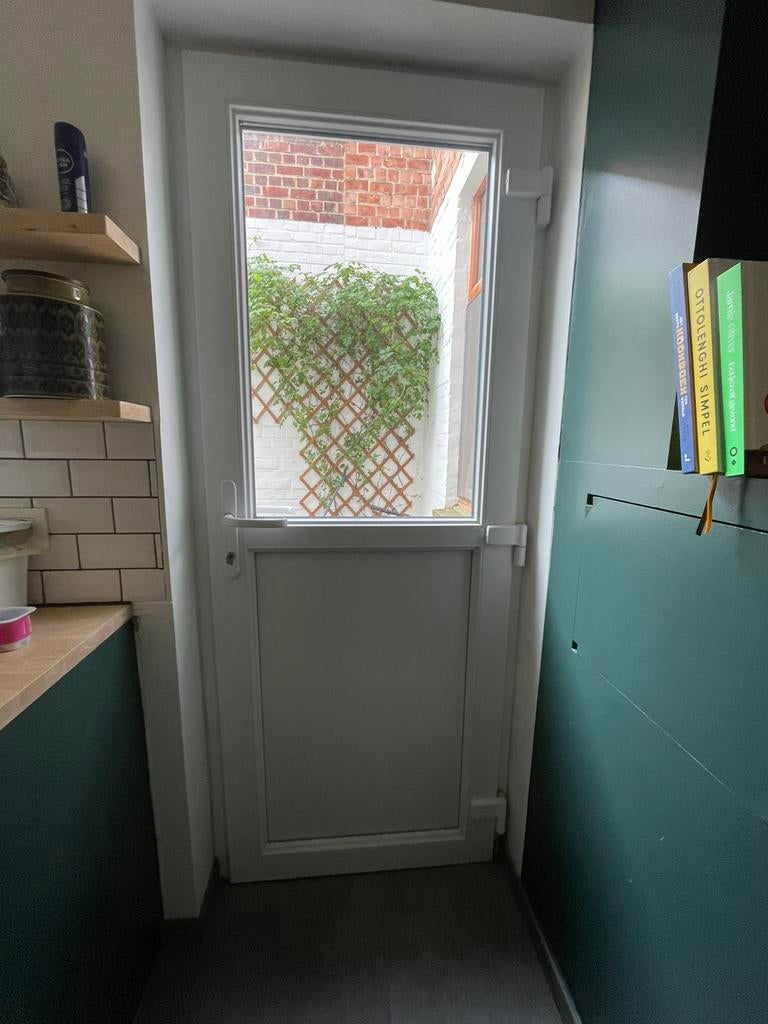 Witte PVC ramen en deur (2018) te koop verbouwingen (juni), Doe-het-zelf en Bouw, Deuren en Vliegenramen, Zo goed als nieuw, Ophalen