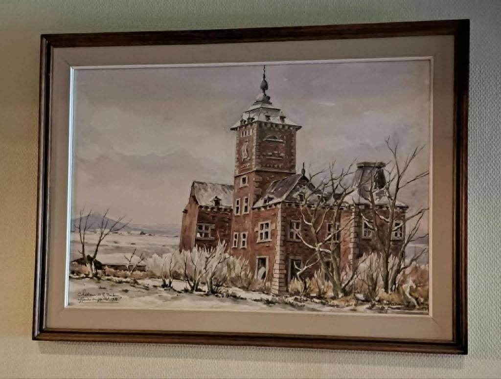 Aquarelle "Château de Grâce-Berleur", Antiquités & Art, Art | Peinture | Classique, Enlèvement, Aquarelle