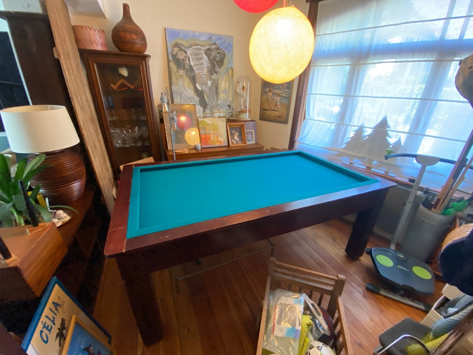 Billard français ou carambole, Sports & Fitness, Enlèvement, Utilisé, Table de billard