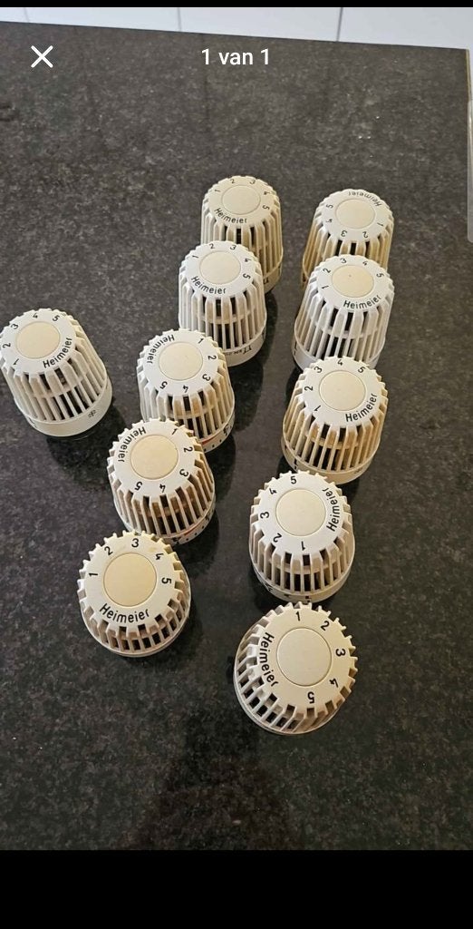 Heimeier thermostatische radiatorknop, Ophalen, Gebruikt