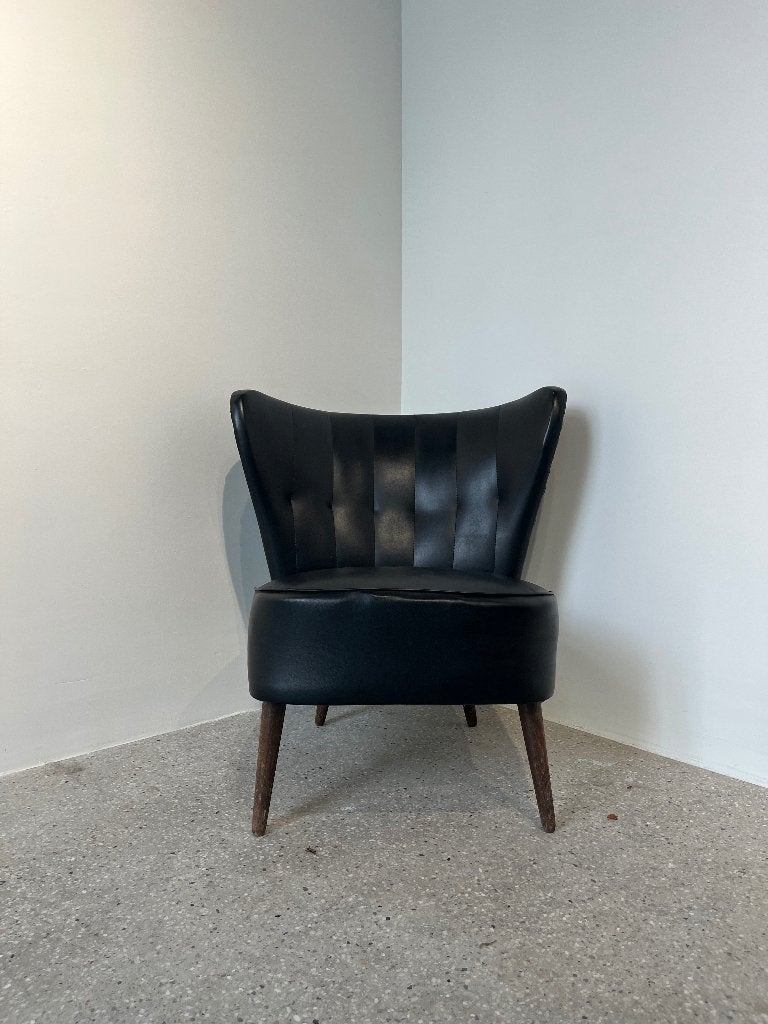 Fauteuil club rétro vintage, Enlèvement, Utilisé, 50 à 75 cm, Moins de 75 cm