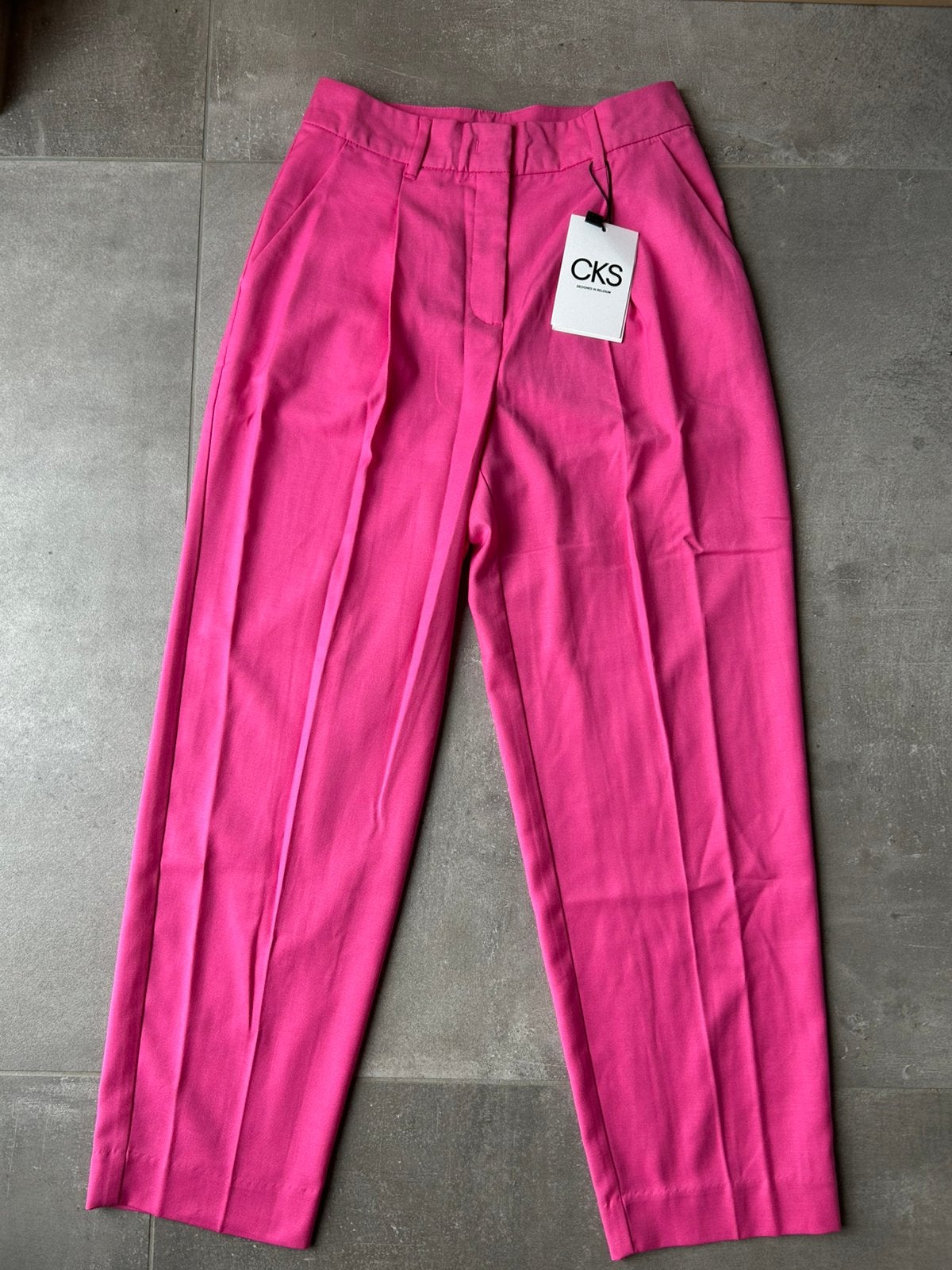 CKS - Roze geklede broek. Maat 36. Nieuw, Neuf, Enlèvement ou Envoi, Rose, Taille 36 (S)