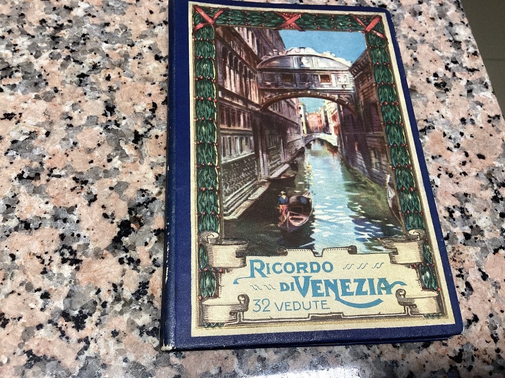 Vintage jaren 40-50 VENETIË SOUVENIR boekje, Verzamelen, Zo goed als nieuw, 1940 tot 1960, Prent, Buitenland