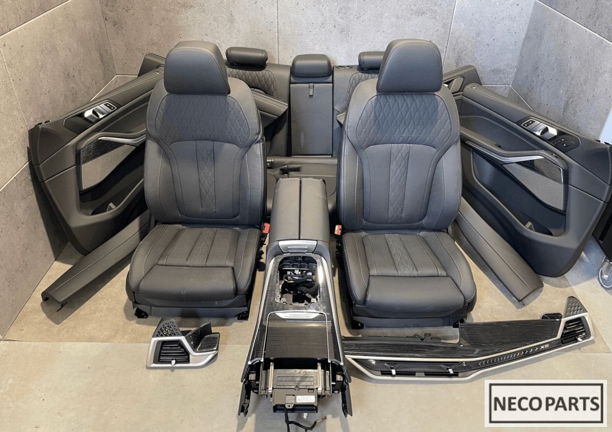 BMW X5 G05 LCI 5KM INTERIEUR SET STOELEN VERWARMD COMPLEET, Auto-onderdelen, Gebruikt, -, -, Ophalen of Verzenden