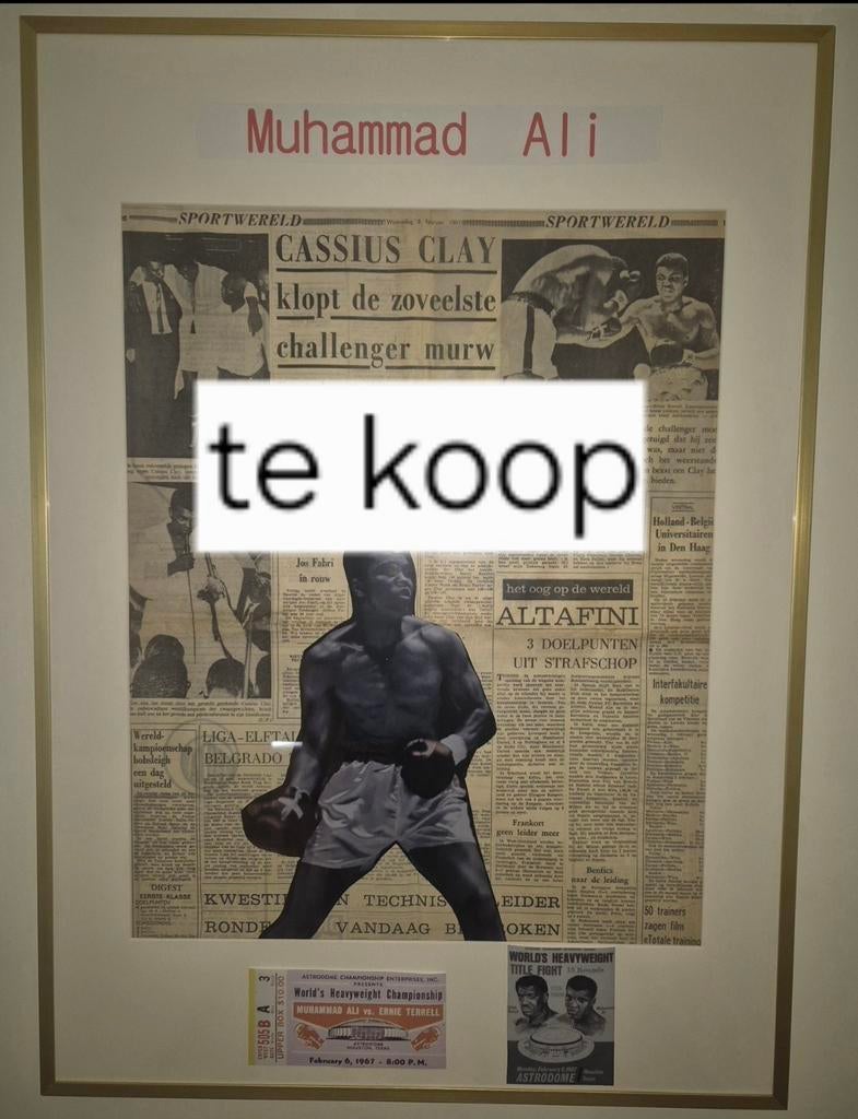Sportkrant uit 1967 muhammad ali, Antiek en Kunst, Kunst | Litho's en Zeefdrukken, Ophalen of Verzenden