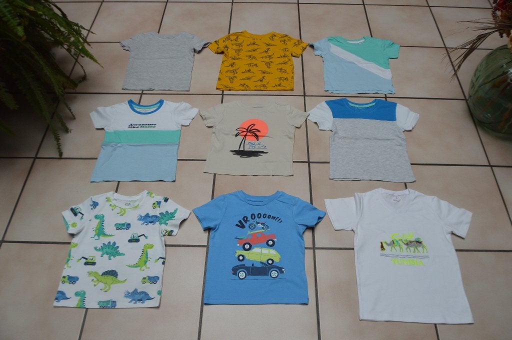 Bébé T-shirts M. courtes T92 ou 18/24 Très bon état à 1€!, Enfants & Bébés, Vêtements enfant | Taille 92, Garçon, Enlèvement ou Envoi