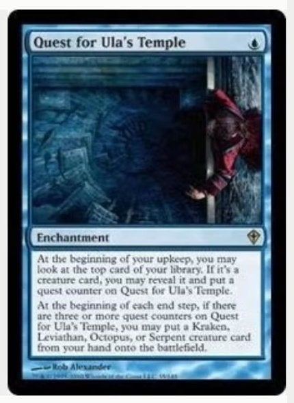 Quest for Ula's Temple - WWK - MTG - BIJNA ex, Hobby en Vrije tijd, Verzamelkaartspellen | Magic the Gathering, Ophalen of Verzenden