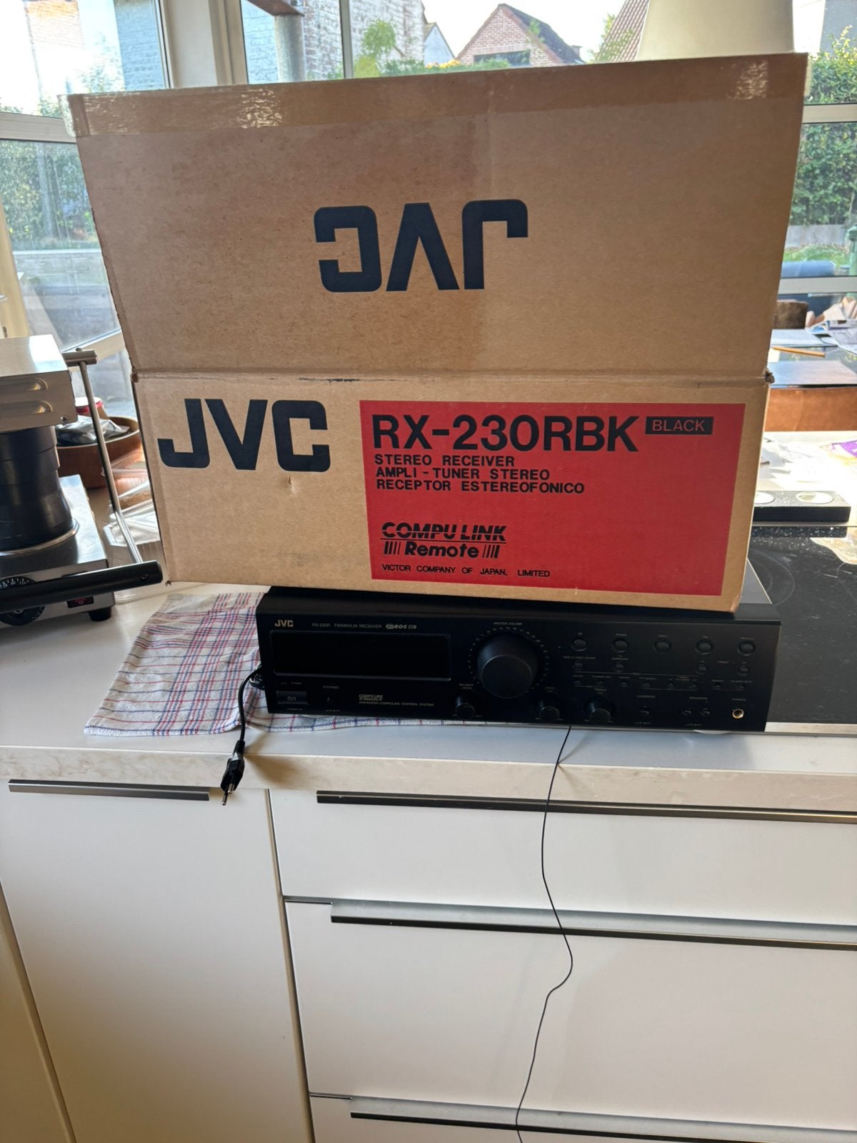 Récepteur stéréo JVC RX-230RBK -Comme neuf - Boîte d'origine, TV, Hi-fi & Vidéo, Enlèvement, Comme neuf, JVC