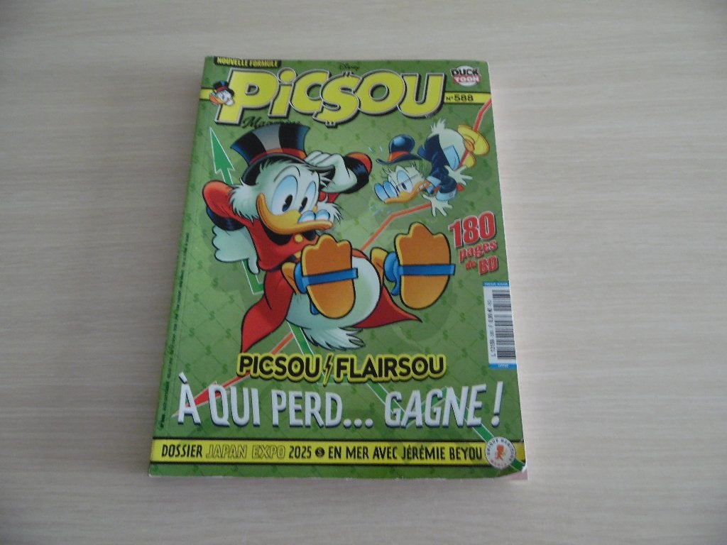PICSOU MAGAZINE N°588, Enlèvement ou Envoi, Comme neuf, WALT DISNEY, Une BD