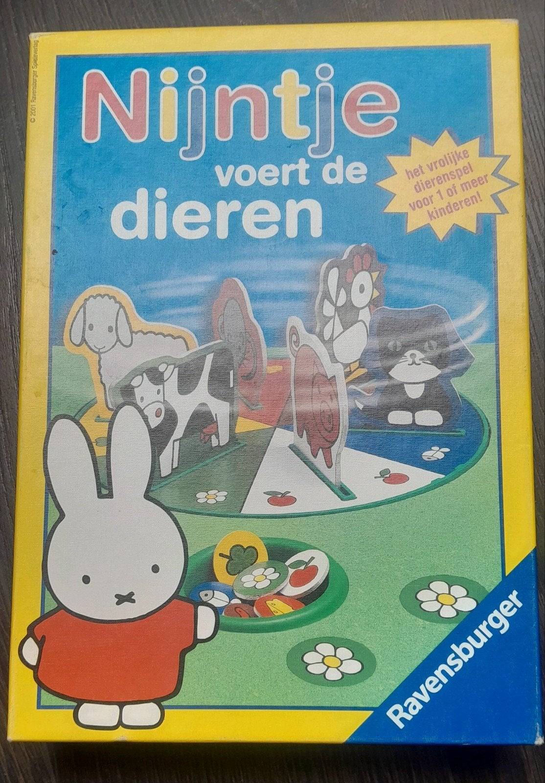 gezelschapsspel 'nijntje voert de dieren', Ophalen