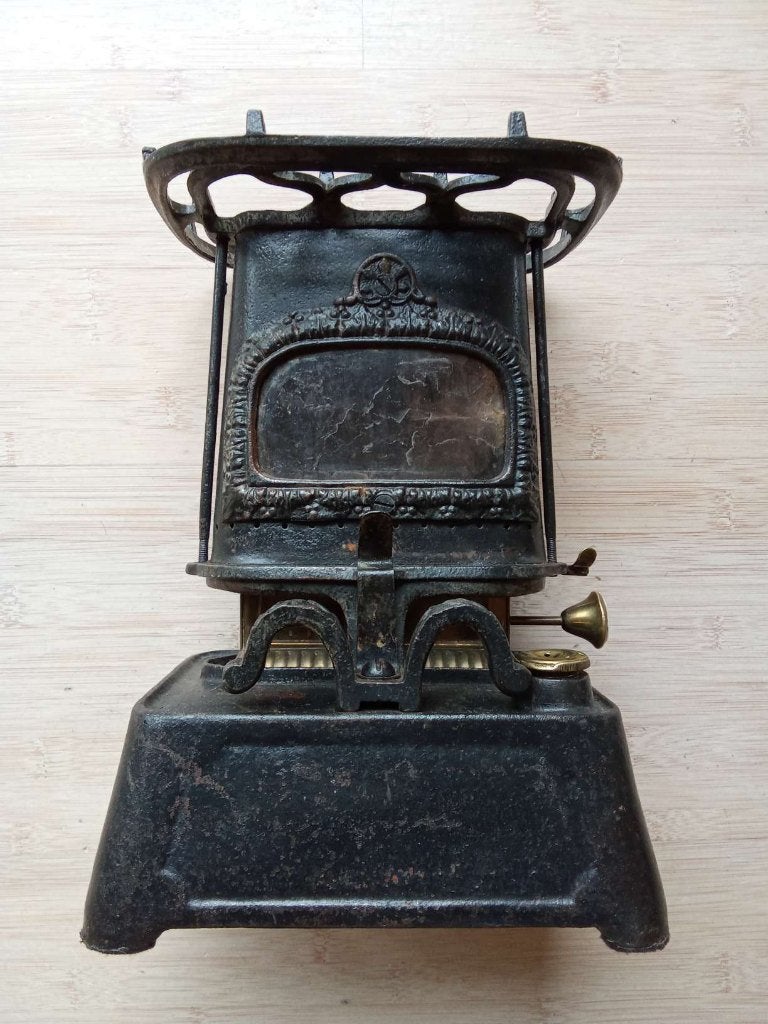 Antiek petroleumkacheltje (oil stove) 1890 - 1910., Antiek en Kunst, Ophalen of Verzenden