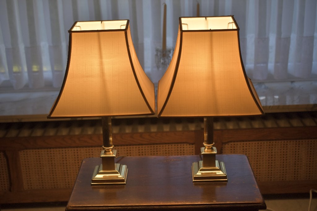 Lampes à colonne Herda (Set de 2) — Excellent état, Maison & Meubles, 50 cm, Vintage, Autres couleurs, Métal