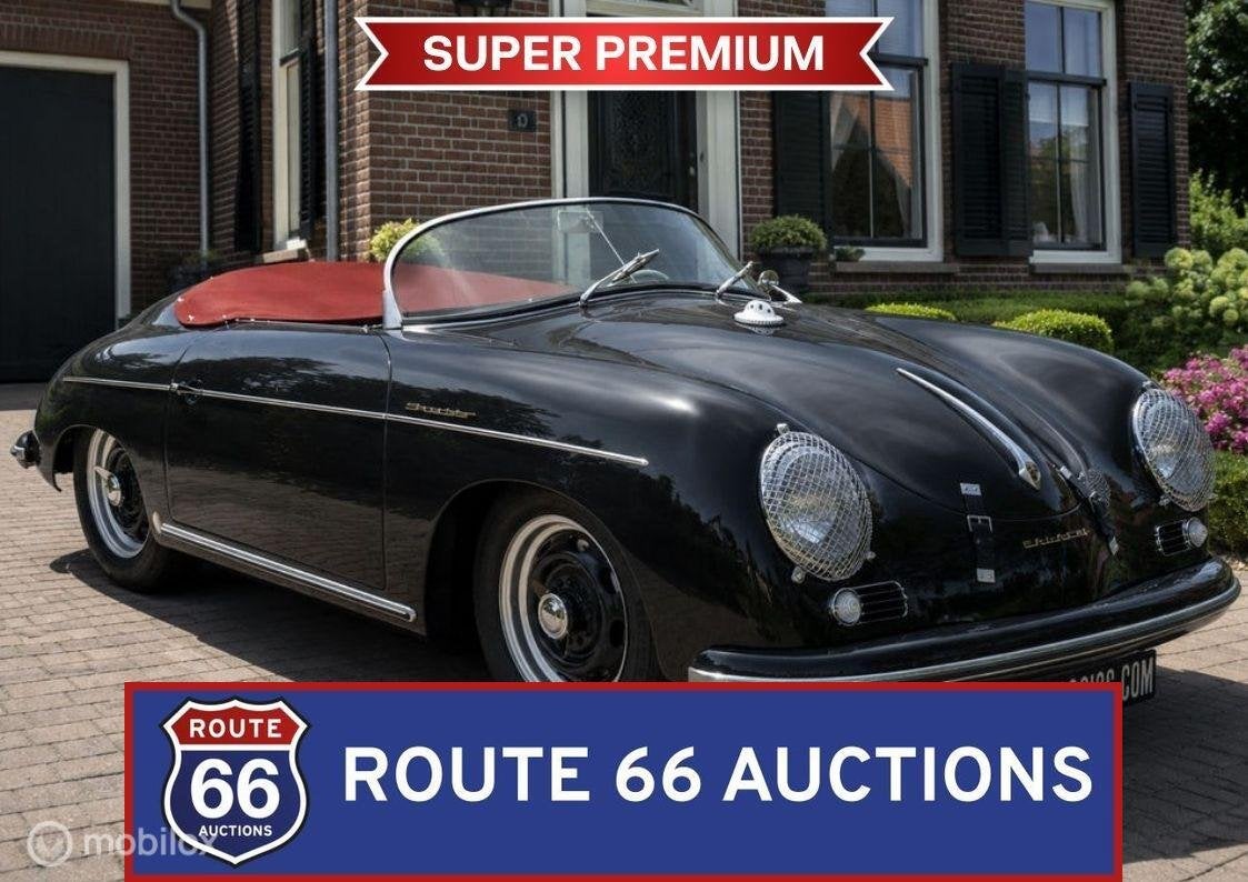 Porsche 356 Pre-A Speedster | 1955 | Route 66 Auctions, Achat, Entreprise, Boîte manuelle, Autre carrosserie