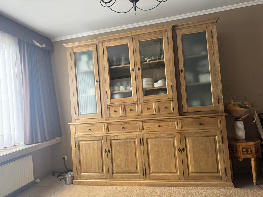 Buffet en chêne de campagne massif, Maison & Meubles, Armoires | Buffets, Enlèvement, Comme neuf