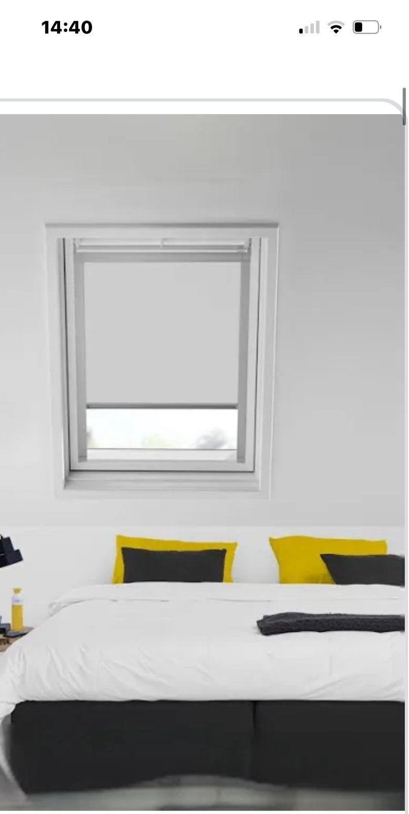 Velux rolgordijn wit m04/mk04, Ophalen, Zo goed als nieuw, Wit, Rolgordijn