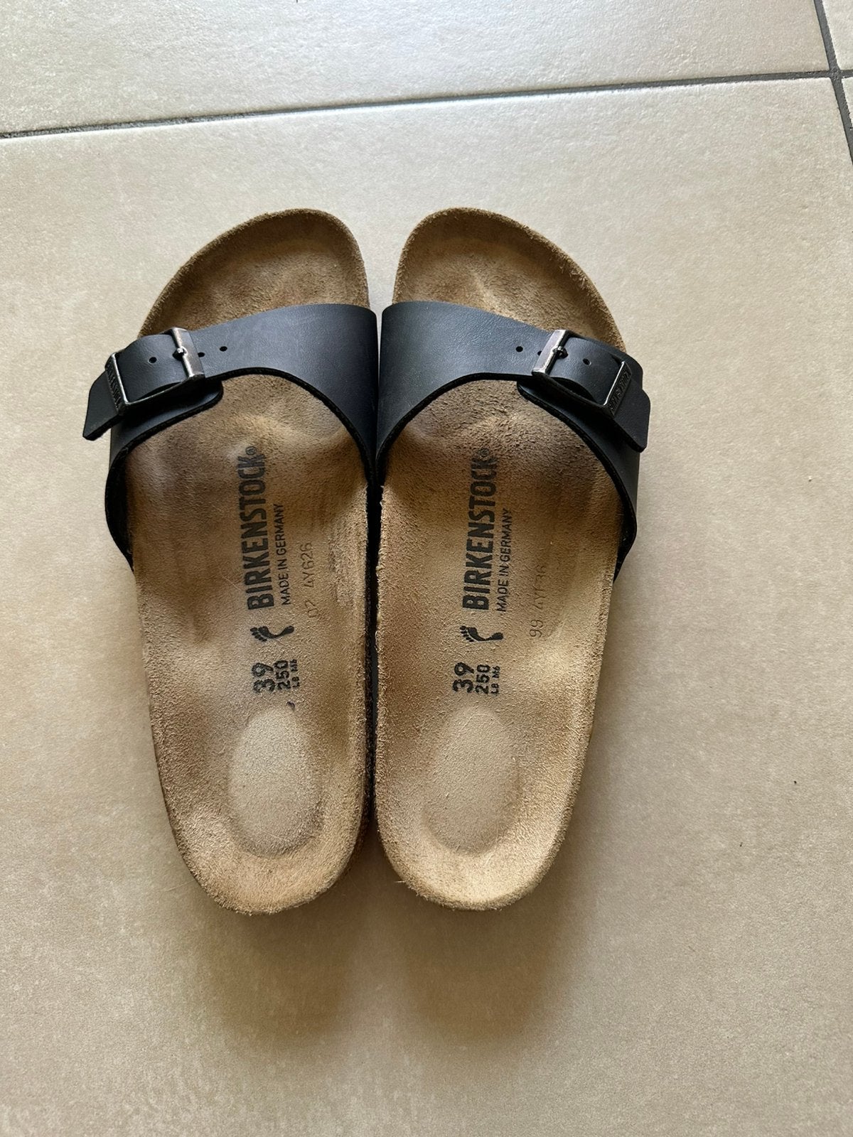 Birkenstock madrid maat 39, Kleding | Dames, Ophalen of Verzenden, Zo goed als nieuw, Slippers