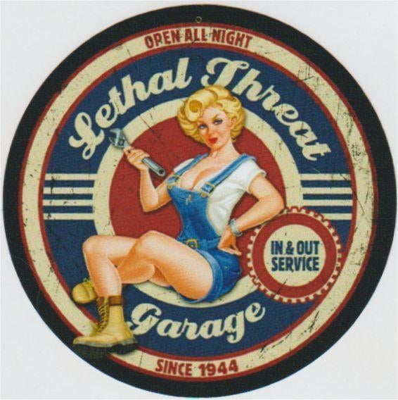 Lethal Threat Garage Pin-Up sticker #9, Verzamelen, Stickers, Nieuw, Verzenden