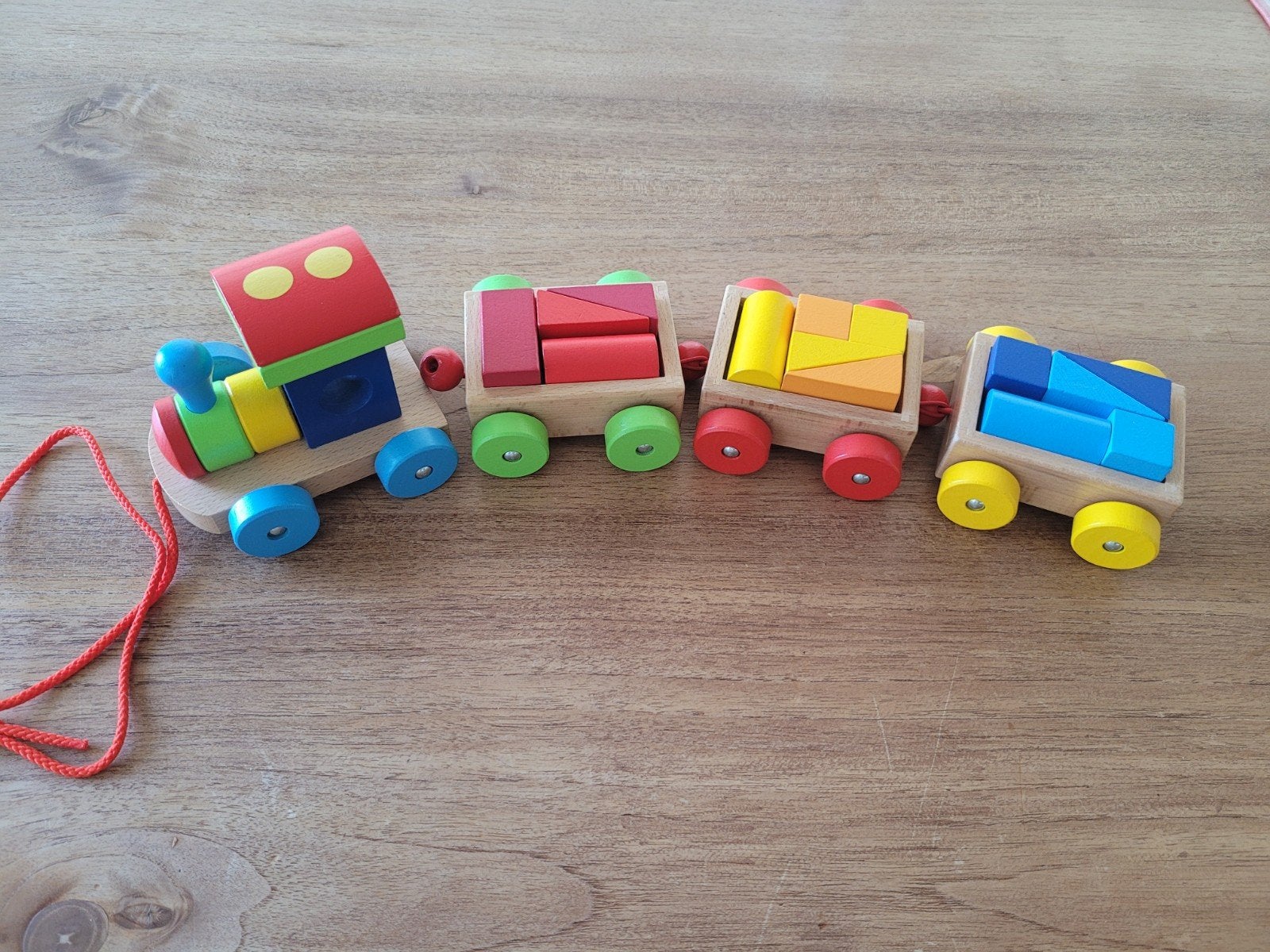 Goki speelgoed trein van hout, Ophalen, Nieuw, Duw- of Trekspeelgoed