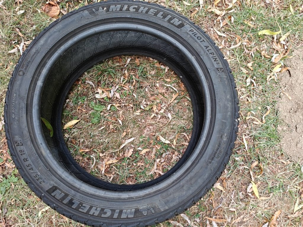 Set van 4 Michelin Pilot Alpin 5 Winterbanden, Auto-onderdelen, Banden en Velgen, Ophalen, 18 inch, Gebruikt, Winterbanden